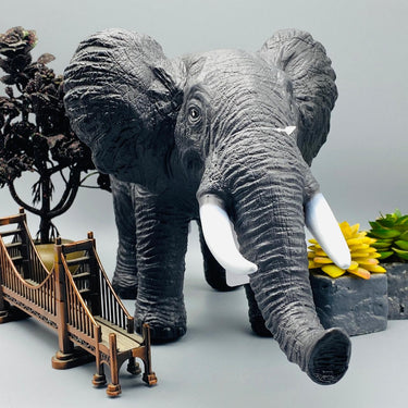 realistic soft rubber animal elephant tzp1